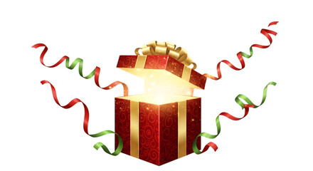 Gift isolated on transparent background