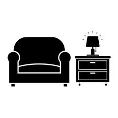 Furniture icon, logo, vector, solid. good for web ,app, and more