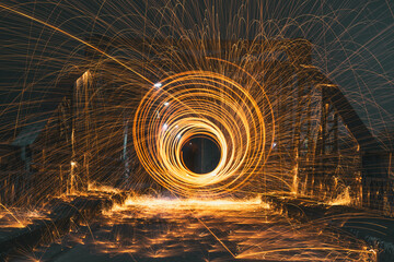 Steel wool spin