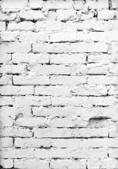 White Old Brick Wall Texture