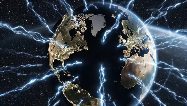 A powerful electromagnetic field and global network surrounding the Earth
