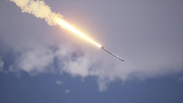 Missile 9M55 In The Sky