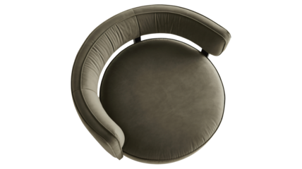 Luxurious plush armchair in chic taupe velvet upholstery, showcasing elegant modern design perfect for sophisticated interiors and exclusive lifestyle projects