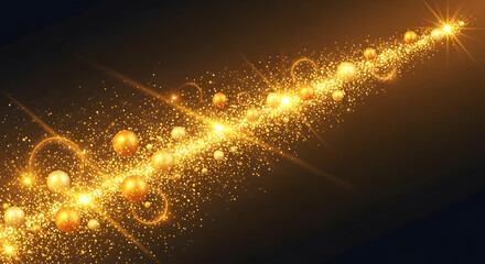 Abstract Gold sparkling glitter background