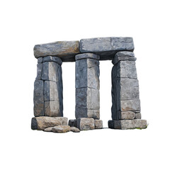 Stone Megalith Structure isolated on a transparent background