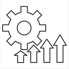 improvement icons. simple line vector illustration