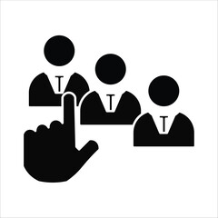 assign icons. simple solid vector illustration