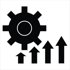 improvement icons. simple solid vector illustration