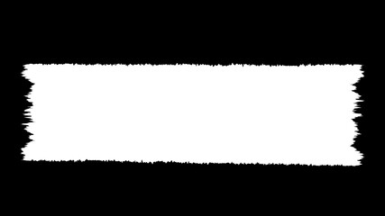 Horizontal Torn Paper Strip Isolated on Black Background
