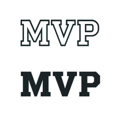 Obraz premium MVP Bold Stencil Text Vector Graphic