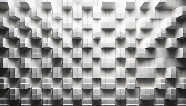 abstract background of overlapping white squares