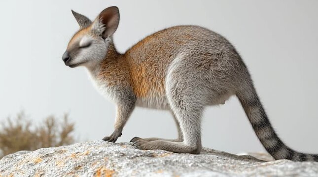 Endangered Eastern Wallaroo - Adorable Marsupial Wildlife in Native Australian Habitat