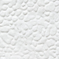 White textured surface with bumpy pattern creating stone-like appearance. Cloud shape. Light grey color. 
