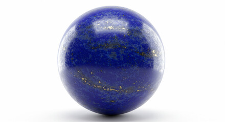 Blue oval gemstone close up