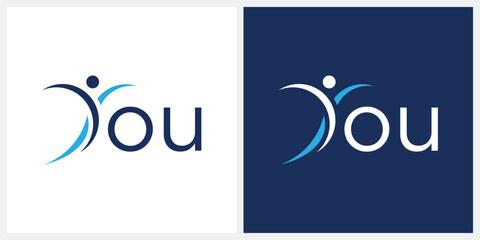 you logo design, human symbol icon vector template