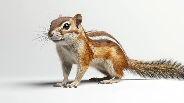 Squirrel Sciuridae Wildlife: Cute Active Rodent in Woodland Habitat - Nature Photography