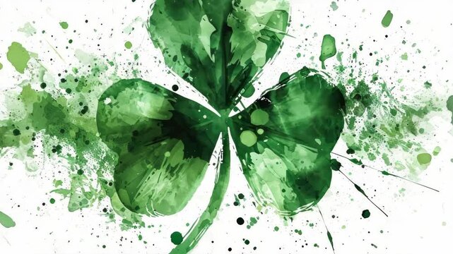 Vibrant St Patrick's Day Shamrock Design
