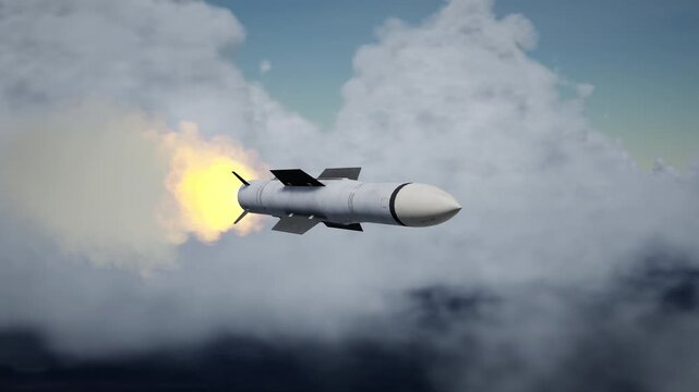 Missile 9M317 In The Clouds