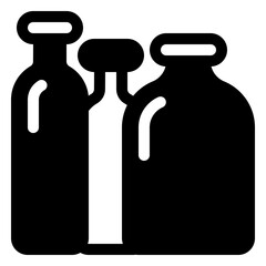 Milk bottle icon