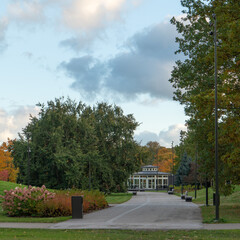 Tejas Pavilion in the park.