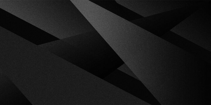 Black white dark gray silver abstract pattern background. Geometric shape. Line triangle angle fold polygon diamond 3D. Gradient. Rough grain noise. Light shadow. Matte shimmer. Design. Minimum.