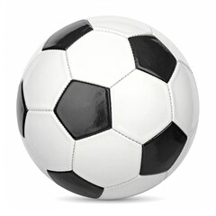 Classic Black and White Soccer Ball - A Symbol of Global Sport and Competition.