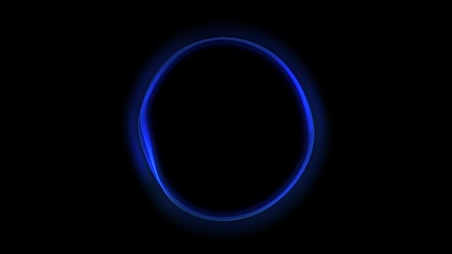 Blue futuristic technology 3d sphere seamless flow. Abstract sphere of light blue particles, lines, and dots. Glowing energy orb and ball. Big data, artificial intelligence, future technology. 4k loop - Powered by Adobe