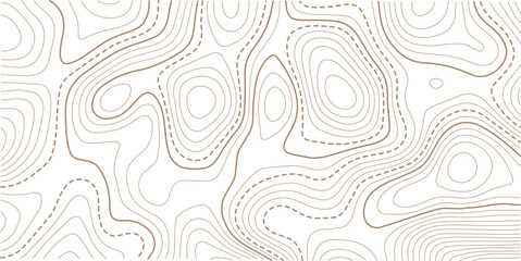 Abstract topo contour map on white background, Topographic map Topographic contour lines map seamless pattern.Modern design with White background with topographic wavy pattern design.