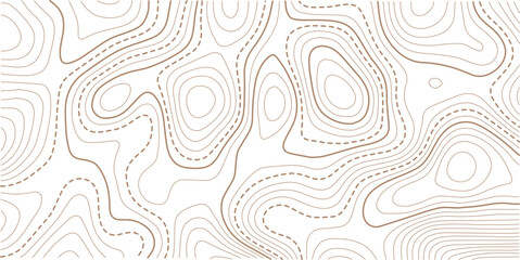 Abstract topo contour map on white background, Topographic map Topographic contour lines map seamless pattern.Modern design with White background with topographic wavy pattern design.