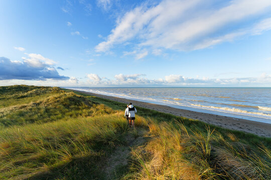 Dunes of Annoville, france's first classified dune site. normandy coast