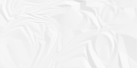 Crumpled paper blank white crumpled and creased paper poster. Creased paper texture overlay effect surface.	