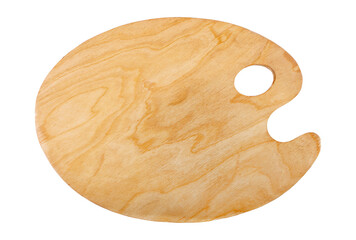 Palette of artist isolated on transparent background