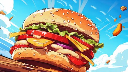 Deliciously Overloaded Burger