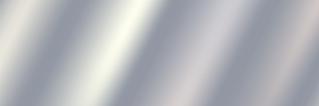 Metal silver texture background or aluminum brushed silver texture with reflection.Abstract background for wallpaper. Vector illustration