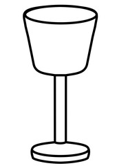 Vector icon of a shot glass, flat style, drinking and bar illustration