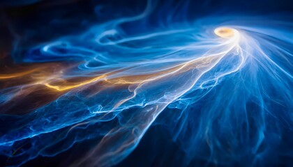 Cosmic energy fields, glowing energy