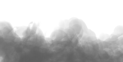 Dramatic dark smoke cloud effect, dust smog or fire abstract vector illustration perfect for backgrounds, overlays and atmospheric designs
