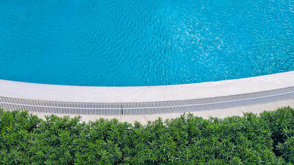 Blue Pool Water with Ripples
