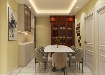 Modern Interior Dining room design