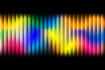 Vibrant abstract gradient background with smooth color transitions. Modern neon light effect blending rainbow hues on a dark backdrop. Perfect for digital art, wallpapers, presentations, posters.