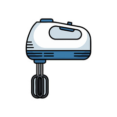 electric hand mixer kitchen vector illustration