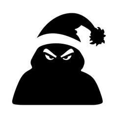 Unknown Christmas Bad Person Solid Illustration