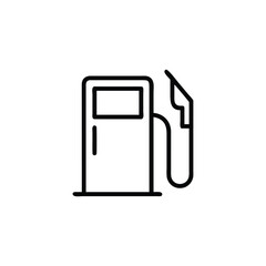 Gas Pump or Fuel Dispenser Line Icon