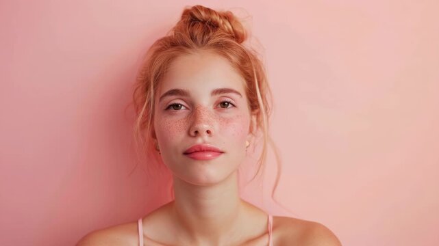 Restful Bliss - Young Woman with Closed Eyes
