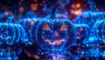 Cyber Glow Pumpkins