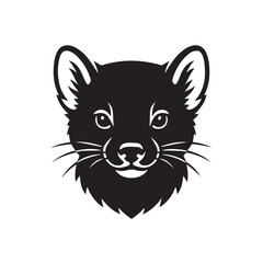 Marten Face Silhouette Vector

Black and White Marten Head Outline

Minimal Marten Face Silhouette 