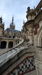 Fototapeta premium Benedictine Palace Architectural Details in Fecamp, Normandy, France. 