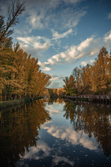 Fototapeta premium Soria, Spain. Autunm season. Colorful picture. Douro river.
