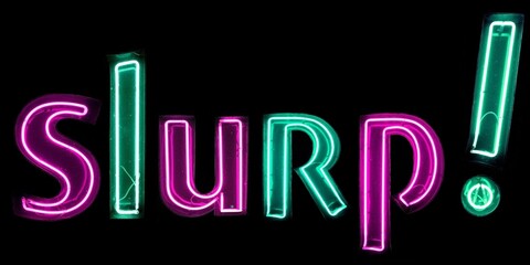 Slurp! néons roses et verts