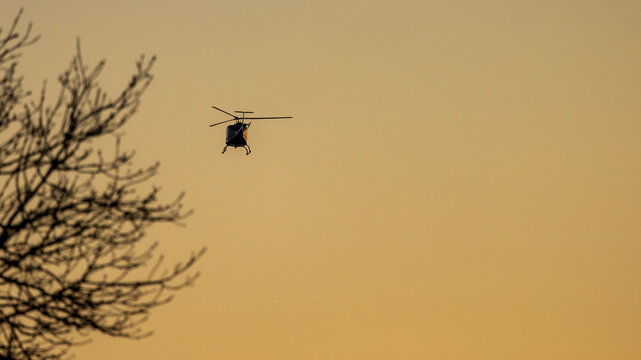helicopter in flight